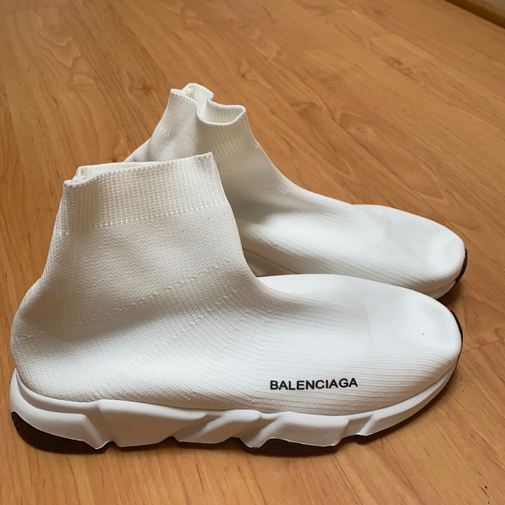 Balenciaga White Speed Trainer